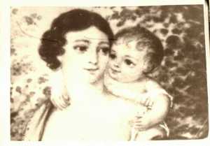 Varvara Alyabiev, wife of Nicola shatilov with her daughter Pelageya