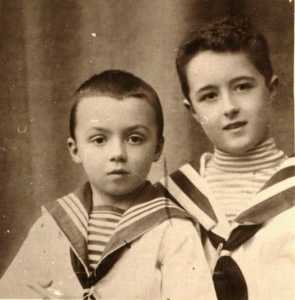 Cesare and his brother Giorgio.