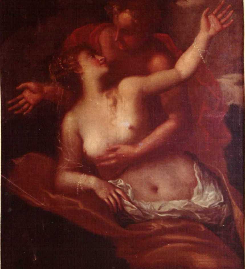 Canvas attributed to Tiepolo: “Love and Psyche,” given to Paolo Primo by the property owner of the Villa Trieste in the area of the Brenta.