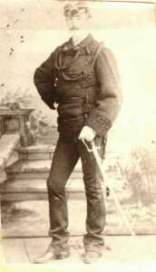 Paolo Primo lieutenant of the artillery in 1880