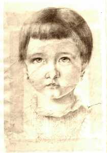 Alessandra Staël Holstein, born in 1871, wife of Paolo Primo, from a pencil drawing by a noted Russian artist, made in 1874.