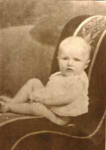 Alessandra Stael Holstein at the age of about 2 years.