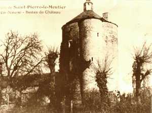 Ruins of the Castle Andrault de Langeron at St. Pierre des Moutiers.There is buried, according to his wishes, Theodoro A. de L.