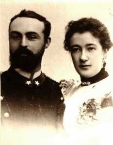 Paolo Primo Ruggeri-Laderchi and Sania Staël Holstein, married in 1895.